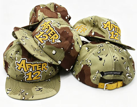 After12 Desert Camo Strapback Hat